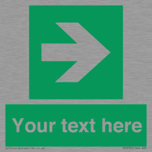 Custom Arrow Right Sign